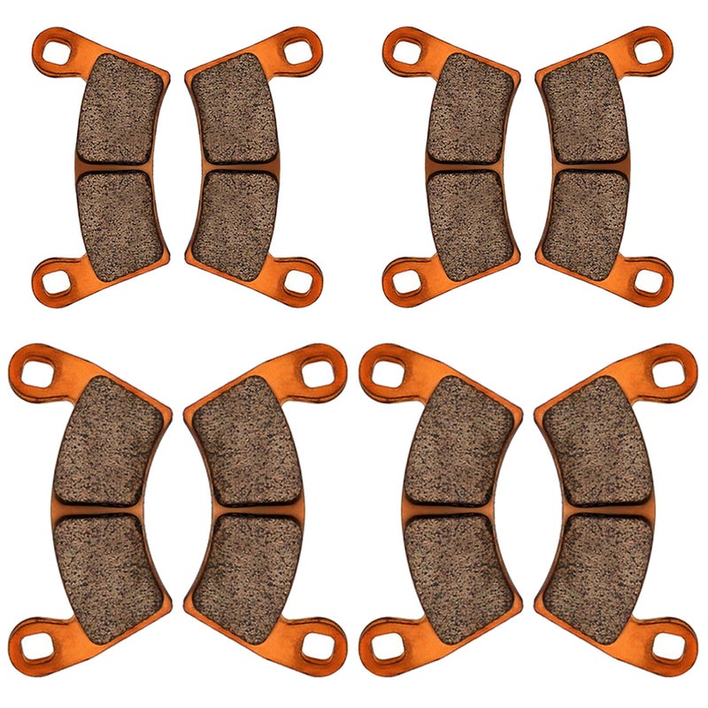 Zinger Brake Pads for Polaris Ranger XP 1000 2018-2023,Polaris General 1000 EPS 2016-2023,Ranger Crew XP 1000 2020-2023,General 1000 Sport 2020-2025,4 Set Front and Rear Sintered Copper Brake Pads - Image 1